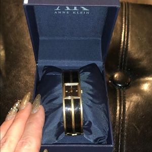 Vintage Anne Kline Black & Gold Women’s Watch